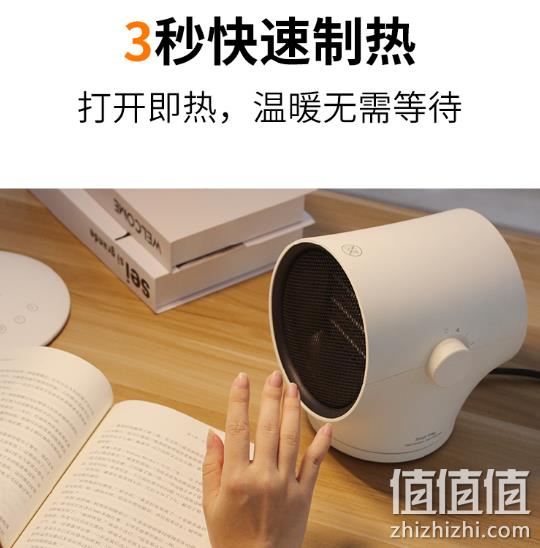 高颜值、桌面可放：卡蛙 暖风机 1000W 券后89元包邮（长期169元） 值值值-买手聚集的地方