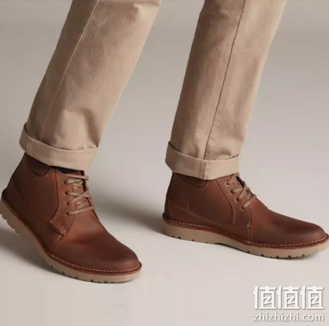 多尺码好价！Clarks 其乐 Vargo Mid 男士系带短靴 prime到手约323元（天猫799元起） 值值值-买手聚集的地方