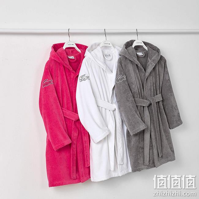 Lacoste法国鳄鱼 女士 纯棉连帽浴袍 Prime到手296.1元 值值值-买手聚集的地方