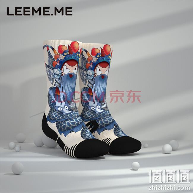 国潮+无骨长袜！LEEME.ME 戏青龙 半玺长袜 22.5元 值值值-买手聚集的地方
