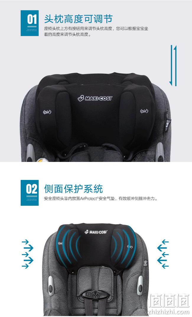 双向安装 9个月-12岁：荷兰 maxicosi 迈可适 儿童安全座椅 pria 85 券后1399元包邮（专柜价4999元） 值值值-买手聚集的地方
