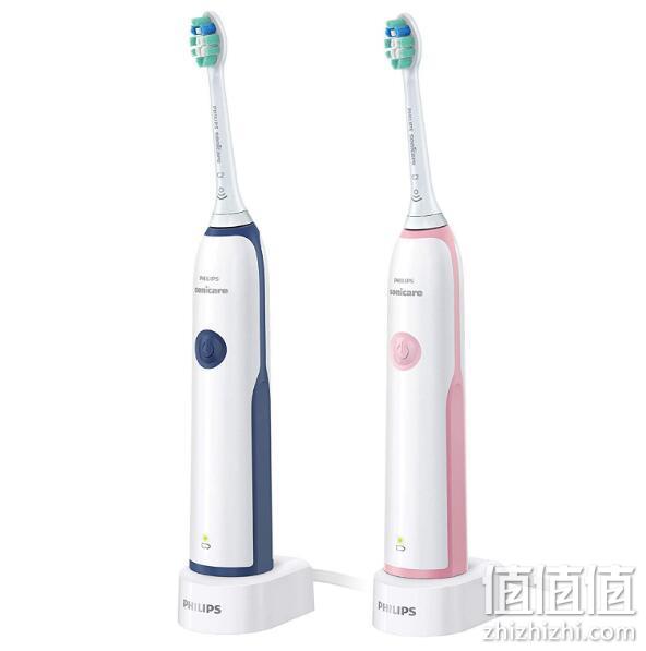 Philips 飞利浦 HX3212/61 充电式声波震动牙刷 2支装 303.41元包邮 值值值-买手聚集的地方