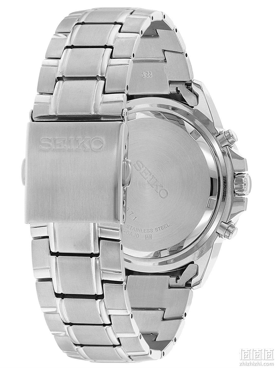 双倍差价：Seiko 精工 不锈钢表链 男式三眼计时 石英手表 SSC141P1 Prime到手约1289.7元（天猫国际2370元） 值值值-买手聚集的地方