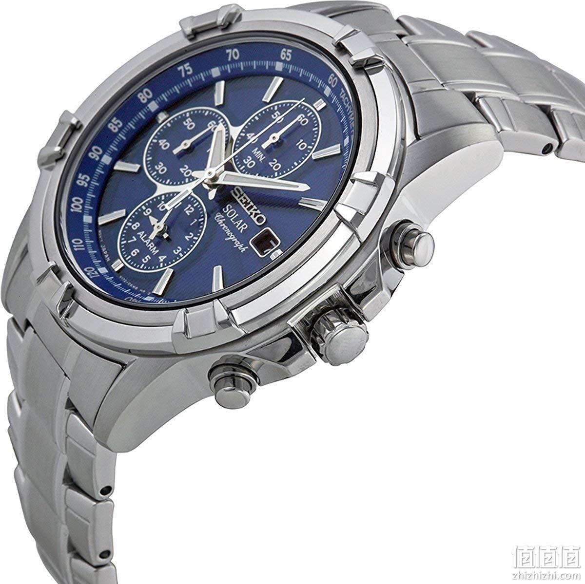 双倍差价：Seiko 精工 不锈钢表链 男式三眼计时 石英手表 SSC141P1 Prime到手约1289.7元（天猫国际2370元） 值值值-买手聚集的地方