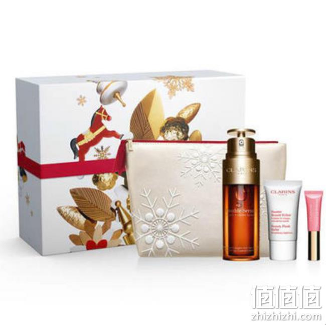 CLARINS 娇韵诗 限定版圣诞套装（双萃赋活精华 50ml+妆前乳 30ml+护唇釉 5ml） 87欧元约¥677.6（天猫单精华960元） 值值值-买手聚集的地方