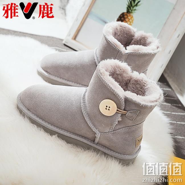 小编冬季必穿：雅鹿 短筒雪地靴 券后69元包邮 持平单鞋价 值值值-买手聚集的地方