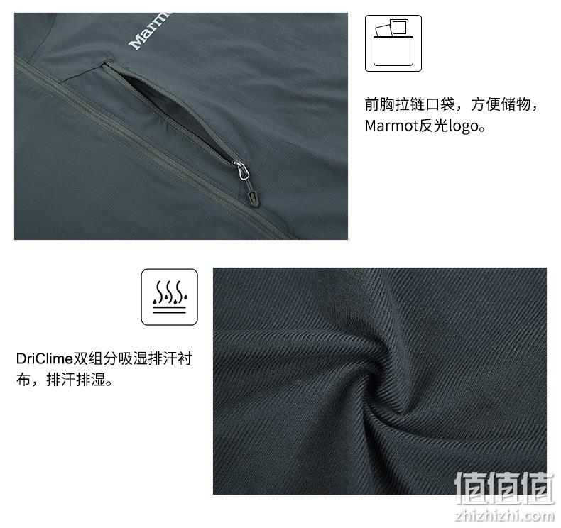 3期免息，Marmot 土拨鼠 R52730 男士皮肤衣 399元（吊牌价1399元） 值值值-买手聚集的地方