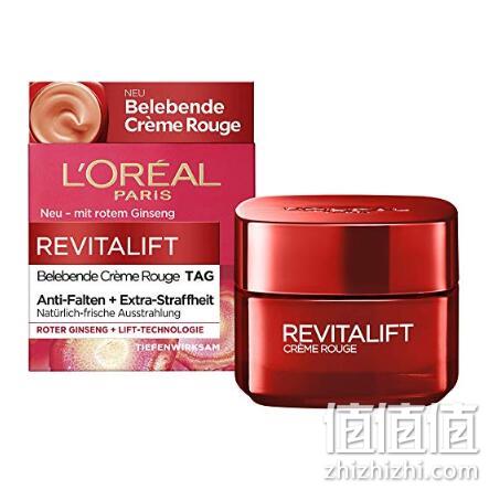 历史新低：50ml L'Oréal Paris 巴黎欧莱雅 复颜抗皱红参滋润面霜 prime到手60元 值值值-买手聚集的地方