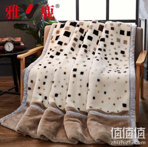 雅鹿 加厚双层拉舍尔毛毯 150x200cm 约4斤 61元包邮 值值值-买手聚集的地方