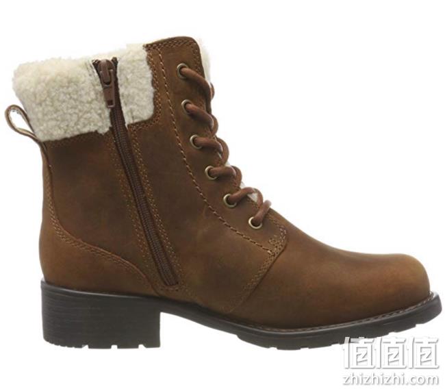 Clarks 其乐 Orinoco Dusk 女士真皮系带加绒短靴 prime到手约382.9元 值值值-买手聚集的地方