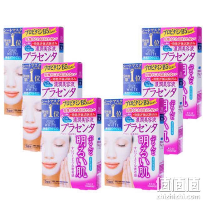 5片x6盒，KOSE 高丝 胎盘保湿面膜 2609.67日元约¥167 值值值-买手聚集的地方