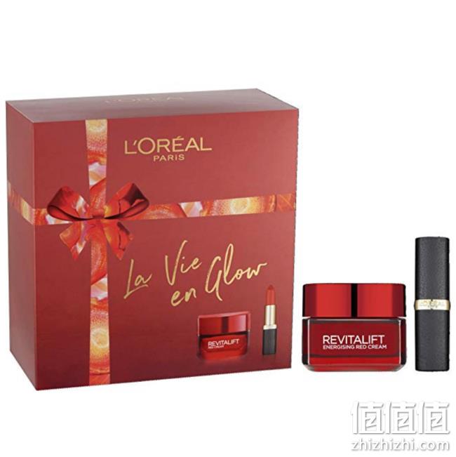 L'Oreal Paris 巴黎欧莱雅 La Vie En Glow 美妆礼盒（日霜50ml+哑光唇膏4.8g） prime到手约94元 值值值-买手聚集的地方