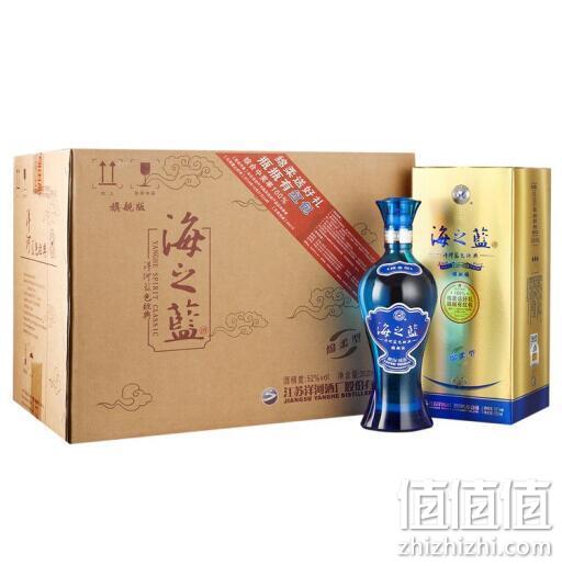 新低！旗舰款：洋河 蓝色经典 海之蓝 52度 520mlx6瓶+邃之蓝500ml 966元包邮（上次推荐978元） 值值值-买手聚集的地方