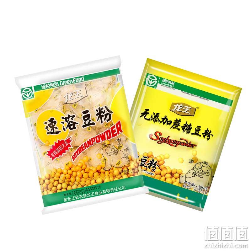 KFC供应商、非转基因、不加蔗糖：30gx10包 龙王 速溶豆浆粉 9.9元包邮 值值值-买手聚集的地方