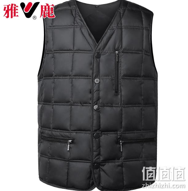 4.9分 白菜价：雅鹿 男士保暖棉背心 券后59元包邮（吊牌价599元） 值值值-买手聚集的地方