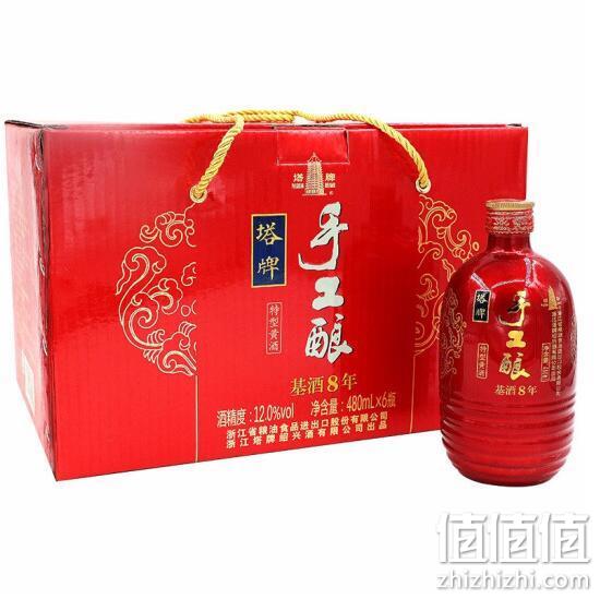 中华老字号，手工酿八年陈：480mlx6瓶x3件 塔牌 12度半干型绍兴黄酒 拍3件292元包邮 值值值-买手聚集的地方