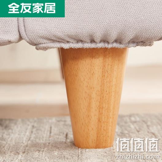 值哭：全友家居 三人位布艺沙发 带脚凳 102289 1299元包邮（长期2899元） 值值值-买手聚集的地方