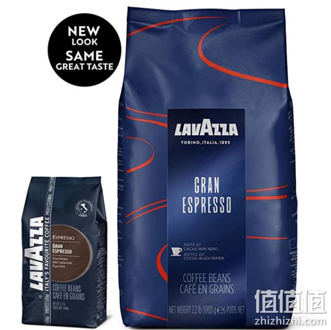 巧克力风味、镇店之宝：1kg 意大利 Lavazza 优质意式浓咖啡全豆 凑单直邮到手127元 值值值-买手聚集的地方