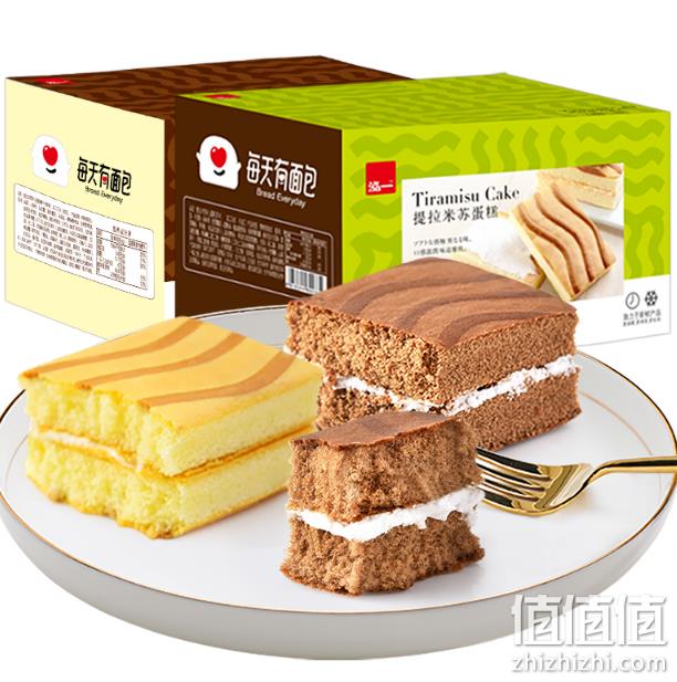 新低！2斤，16款可选：泓一  提拉米苏夹心蛋糕 券后19.9元包邮（上次推荐21.9元） 值值值-买手聚集的地方