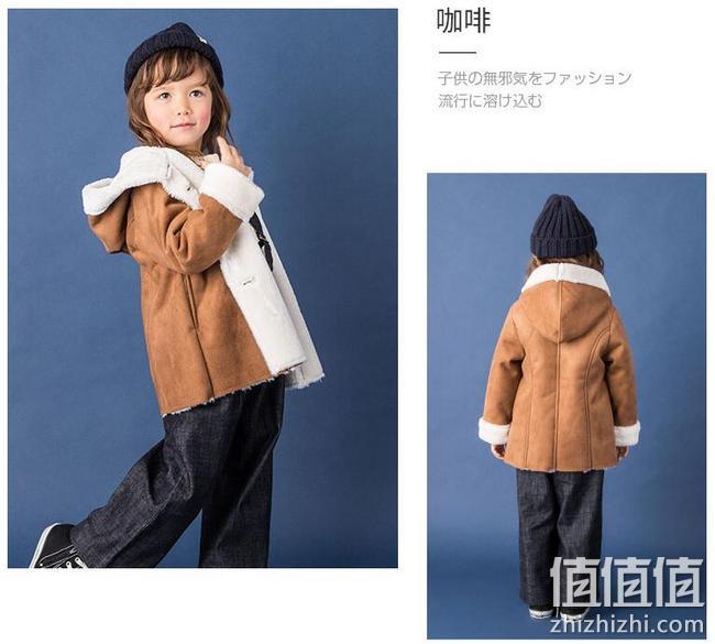 A类品,日本童装人气王:Petit main 女童 保暖加绒麂皮外套大衣 95.1元包邮 值值值-买手聚集的地方