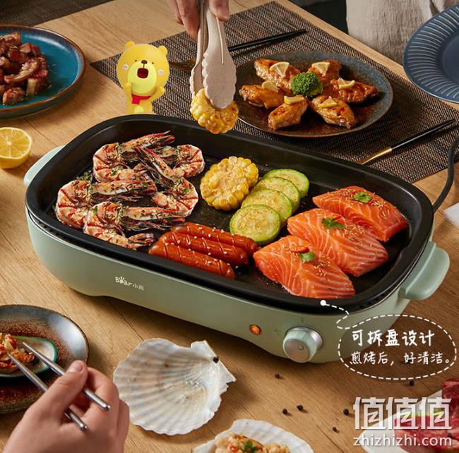 高颜值 不粘：小熊 电烤炉 DKL-D12A1 券后89元包邮 值值值-买手聚集的地方