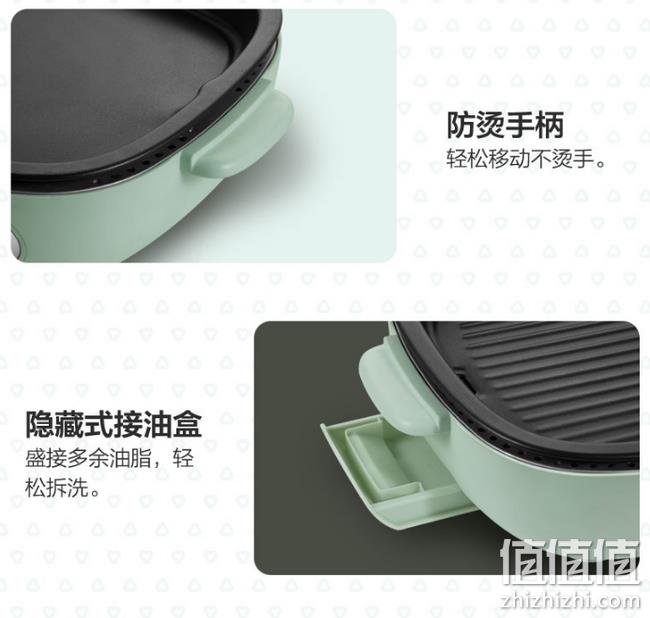 高颜值 不粘：小熊 电烤炉 DKL-D12A1 券后89元包邮 值值值-买手聚集的地方