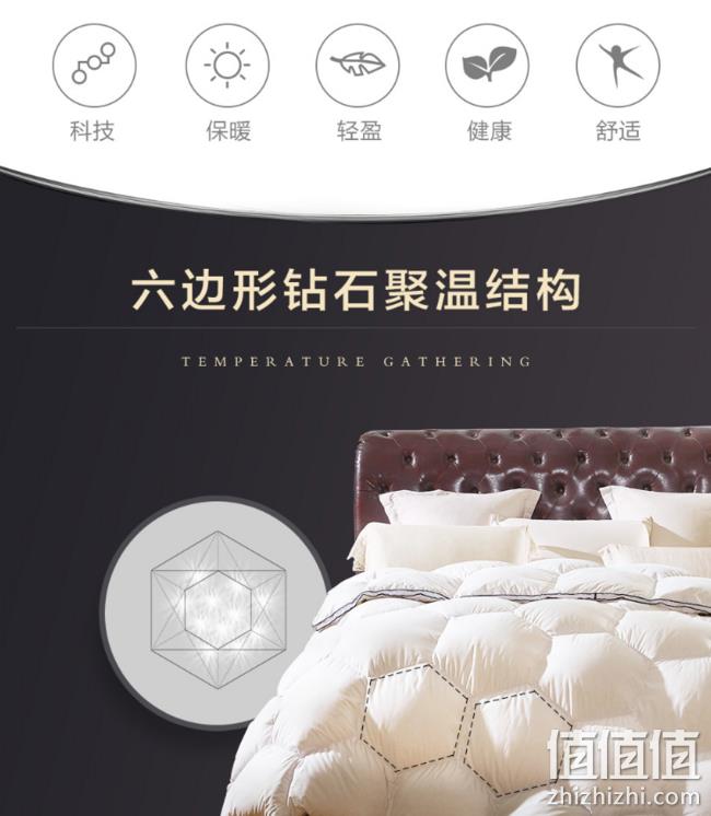 15日0点、92%白鹅绒、高洁净： LOVO 乐我家纺 200x230cm 六边立体聚温水洗白鹅绒被 券后999元包邮 值值值-买手聚集的地方
