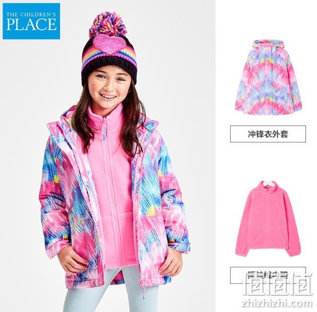 北美top品牌，The Children's Place 女童 三合一冲锋衣 券后149元包邮 值值值-买手聚集的地方
