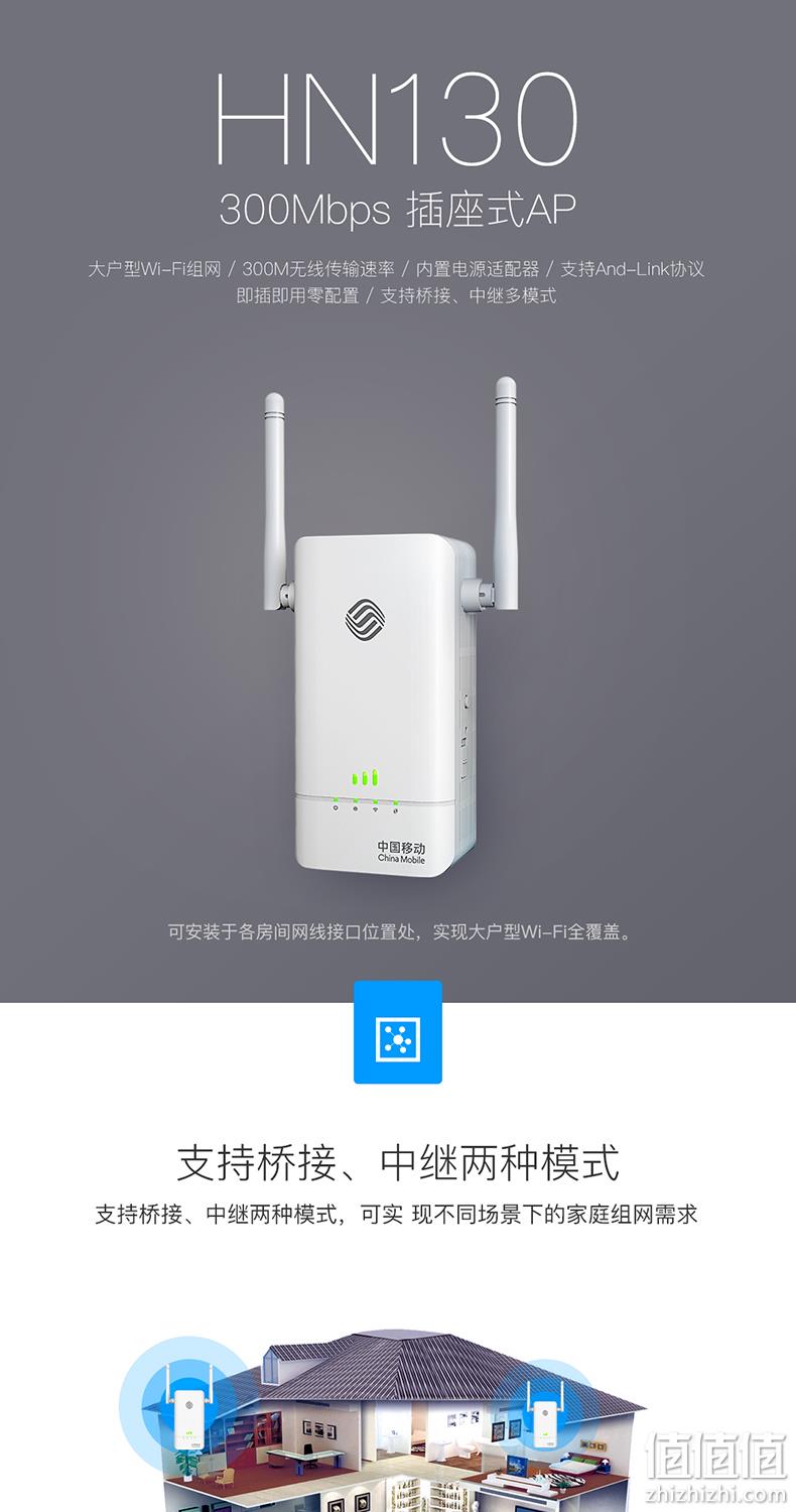 最后一天发货！和目 中国移动HN130 无线Wifi网络信号放大器 49元包邮 值值值-买手聚集的地方