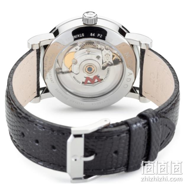 MOVADO 摩凡陀 Red Label 606114 男士 38mm Black Dial Leather 手表 539.1美元约¥3678（京东9040） 值值值-买手聚集的地方