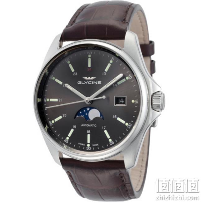 GLYCINE 冠星 Combat 6 Classic GL0114 男士月相机械腕表 323.1美元约￥2216（之前推荐369美元） 值值值-买手聚集的地方