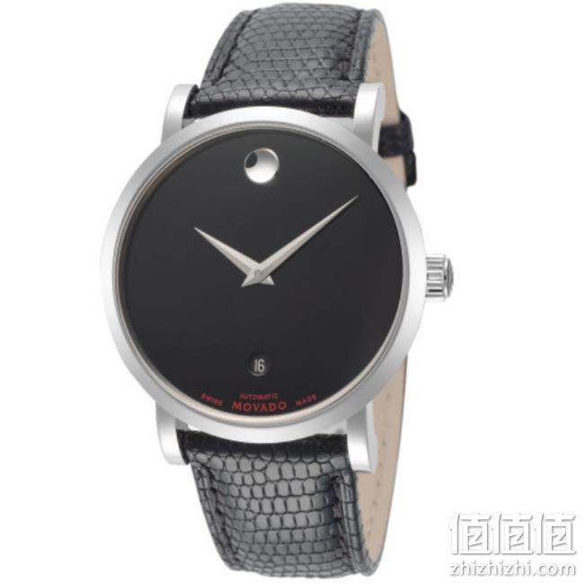 MOVADO 摩凡陀 Red Label 606114 男士 38mm Black Dial Leather 手表 539.1美元约¥3678（京东9040） 值值值-买手聚集的地方