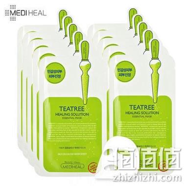 京东自营、限时达、共40片:MEDIHEAL/美迪惠尔 10片x3件茶树面膜+10片胶原蛋白面膜 券后129元包邮 值值值-买手聚集的地方