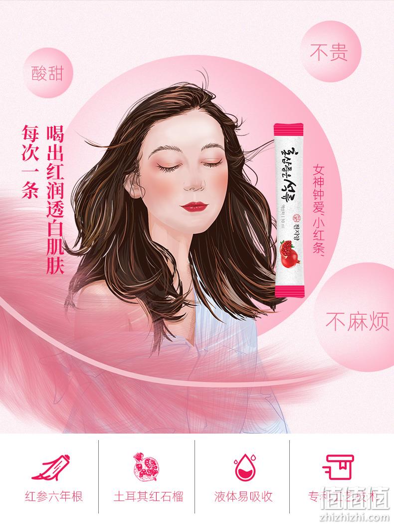 1月31日开始发货：韩国感动消费者产品、网红明星同款！30袋 天地阳 6年根红参红石榴浓缩口服液 券后59元包邮 值值值-买手聚集的地方