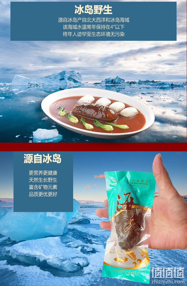 神价格！静生 冰岛野生即食海参 500g 约11-12根 礼盒装 500元券后98元包邮 128元礼盒装   值值值-买手聚集的地方