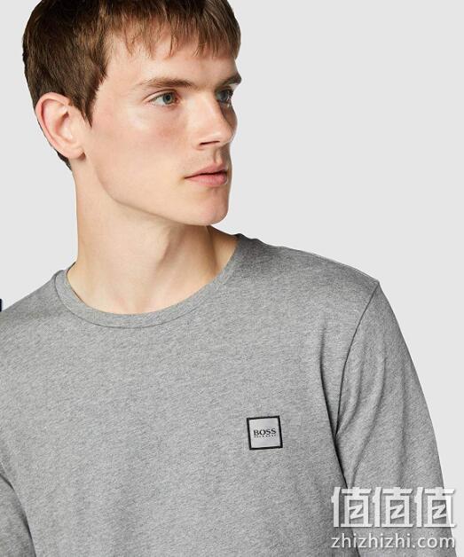 浅库存，L码：HUGO BOSS/雨果·博斯 男士 纯棉长袖T恤 Prime直邮到手277元（京东类似款540元） 值值值-买手聚集的地方