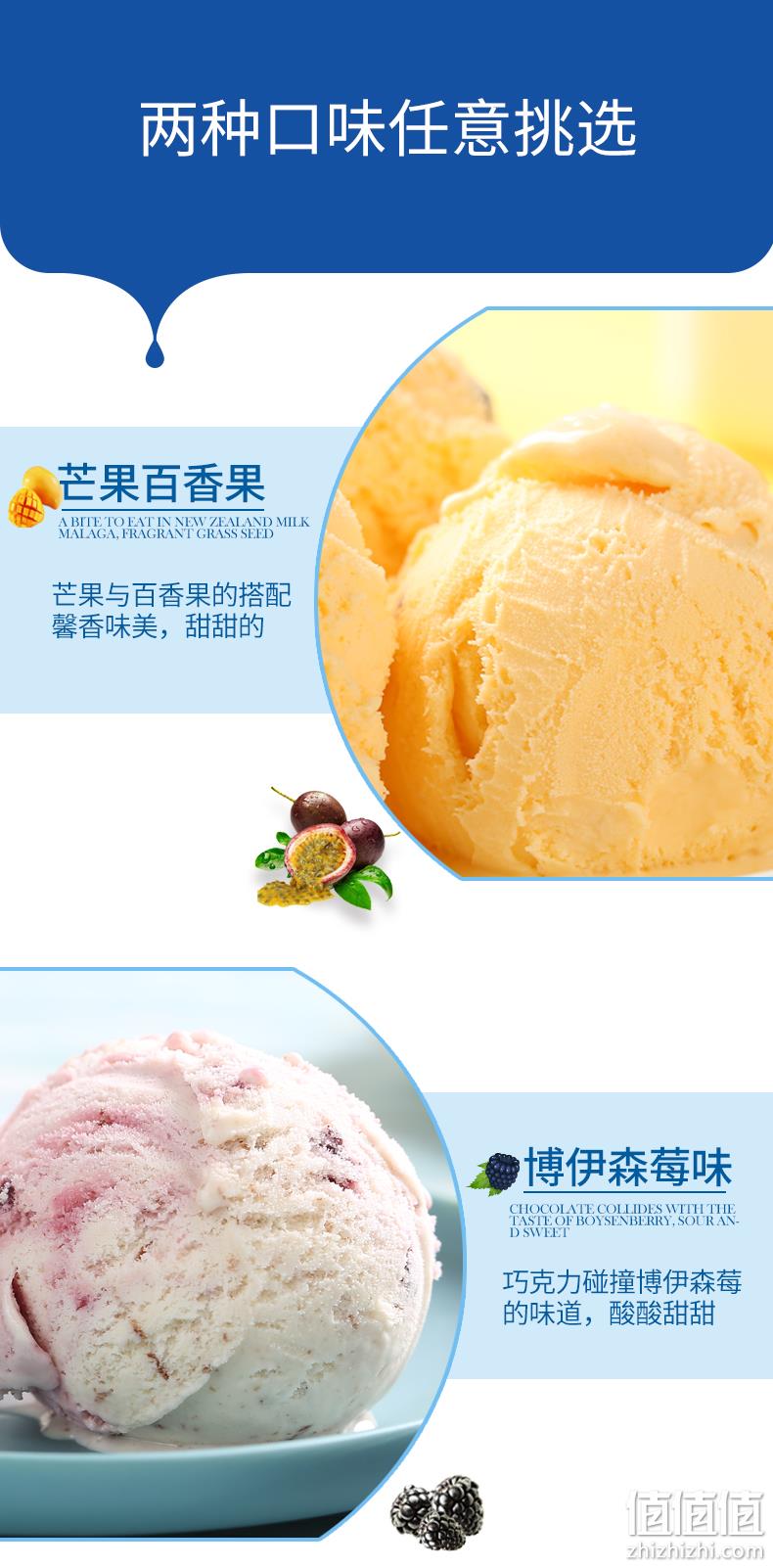 宝宝孕妇也可吃!新西兰原装进口:2L 玛琪摩尔 冰淇淋 芒果百香/粉红汽水味 券后88元包邮送挖球勺 值值值-买手聚集的地方