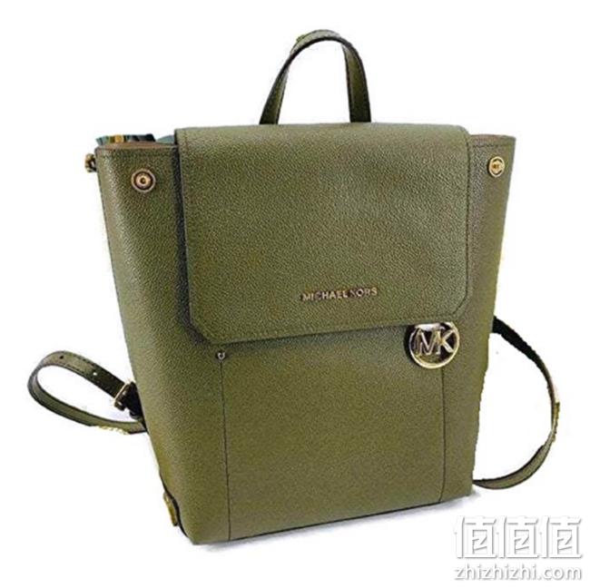 Michael Kors 迈克高仕 MD Hayes 真皮翻盖双肩包 橄榄色 prime到手约872元 值值值-买手聚集的地方