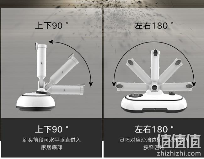 续航50min、清洁地面/玻璃/油污等：宝家丽 无线电动蒸汽拖把 券后599元包邮送吸尘器 值值值-买手聚集的地方