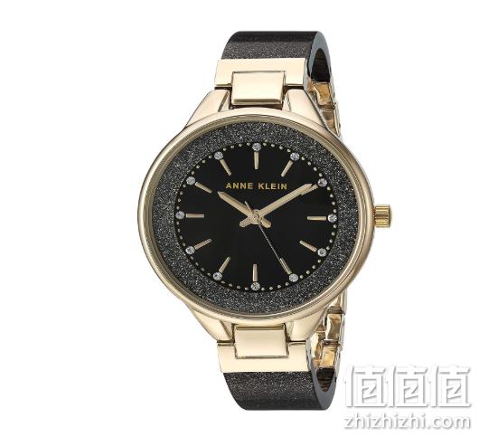 镶施华洛世奇水晶：Anne Klein 女士手表 AK-1408BKBK prime会员245.8元包邮包税 值值值-买手聚集的地方