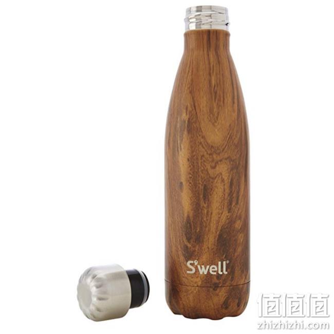 北美潮牌：S'well 木纹不锈钢保温杯 500ml prime到手约195.3元 值值值-买手聚集的地方
