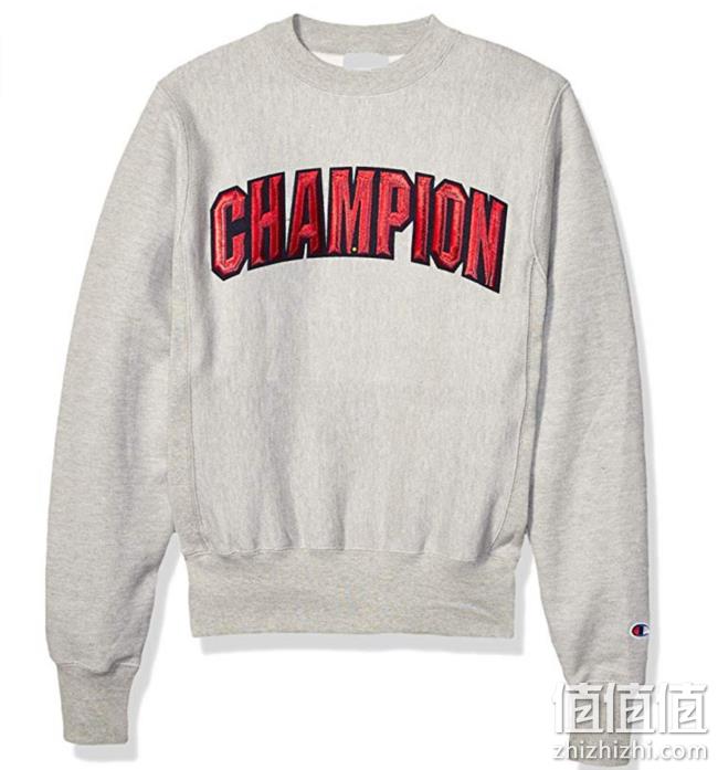 M码,库存浅!Champion 冠军牌 Reverse Weave 男士圆领卫衣 prime到手约271.5元 值值值-买手聚集的地方