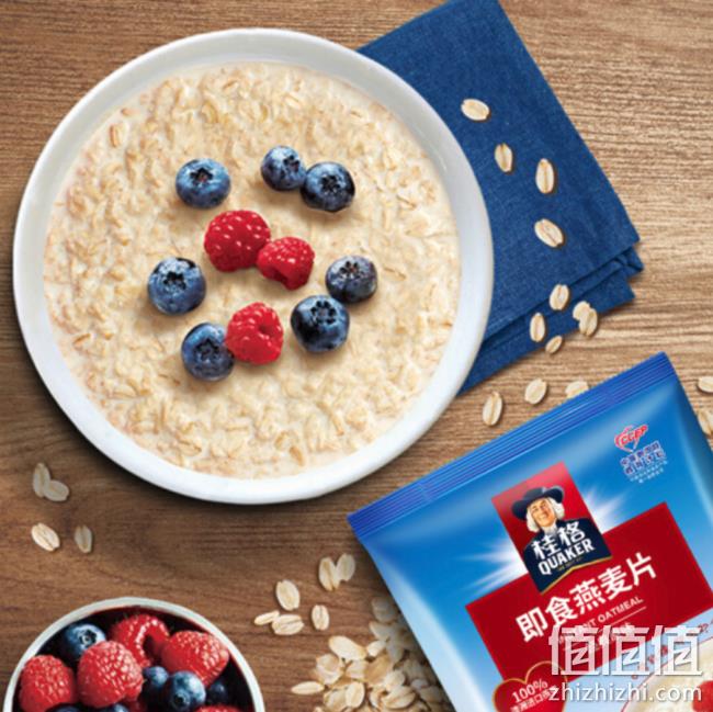 无蔗糖无添加：QUAKER 桂格 即食燕麦片 1000g 13.9元 值值值-买手聚集的地方