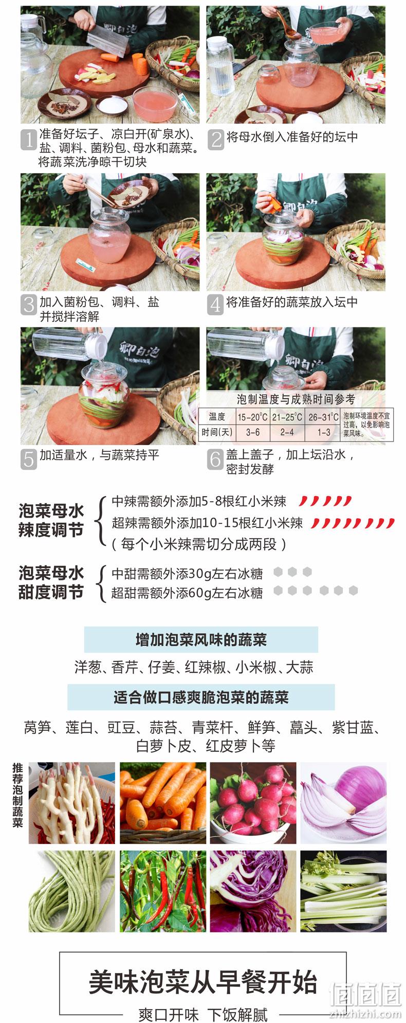 卿自泡 正宗四川眉山泡菜 1000g 13.8元包邮 值值值-买手聚集的地方