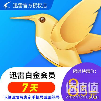离线下载大杀器！迅雷 白金会员 7天 7.5元秒充 值值值-买手聚集的地方