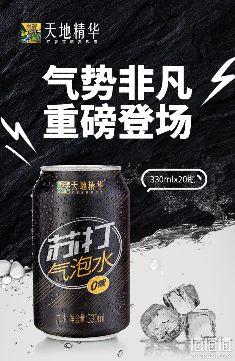0糖0脂0卡路里！330mlx20罐整箱 天地精华 苏打气泡水 34.9元包邮 值值值-买手聚集的地方
