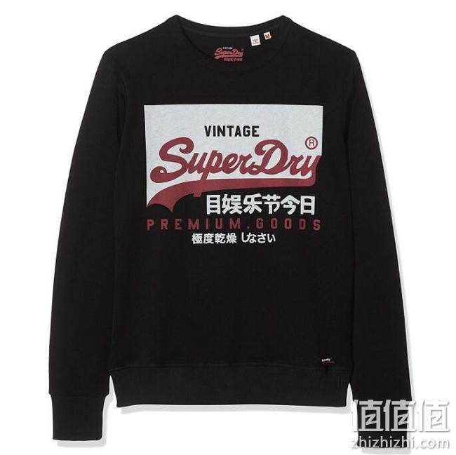 Superdry/极度干燥 男士 纯棉复古标志圆领运动衫 Prime直邮到手308元（京东类似款570元） 值值值-买手聚集的地方