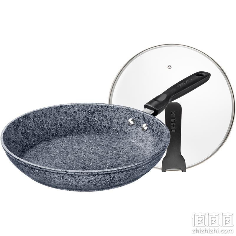 《中餐厅》同款：三禾 麦饭石不粘平底锅 28cm LJ28B1 券后89元包邮（上次89元） 值值值-买手聚集的地方