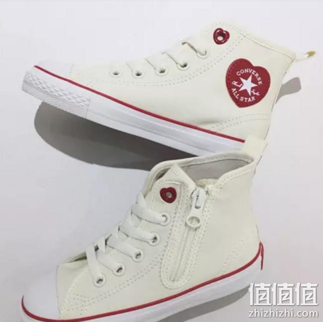 日本限定版！Converse 匡威 Child All Star  儿童心形标高帮帆布鞋 prime到手约332.6元 值值值-买手聚集的地方