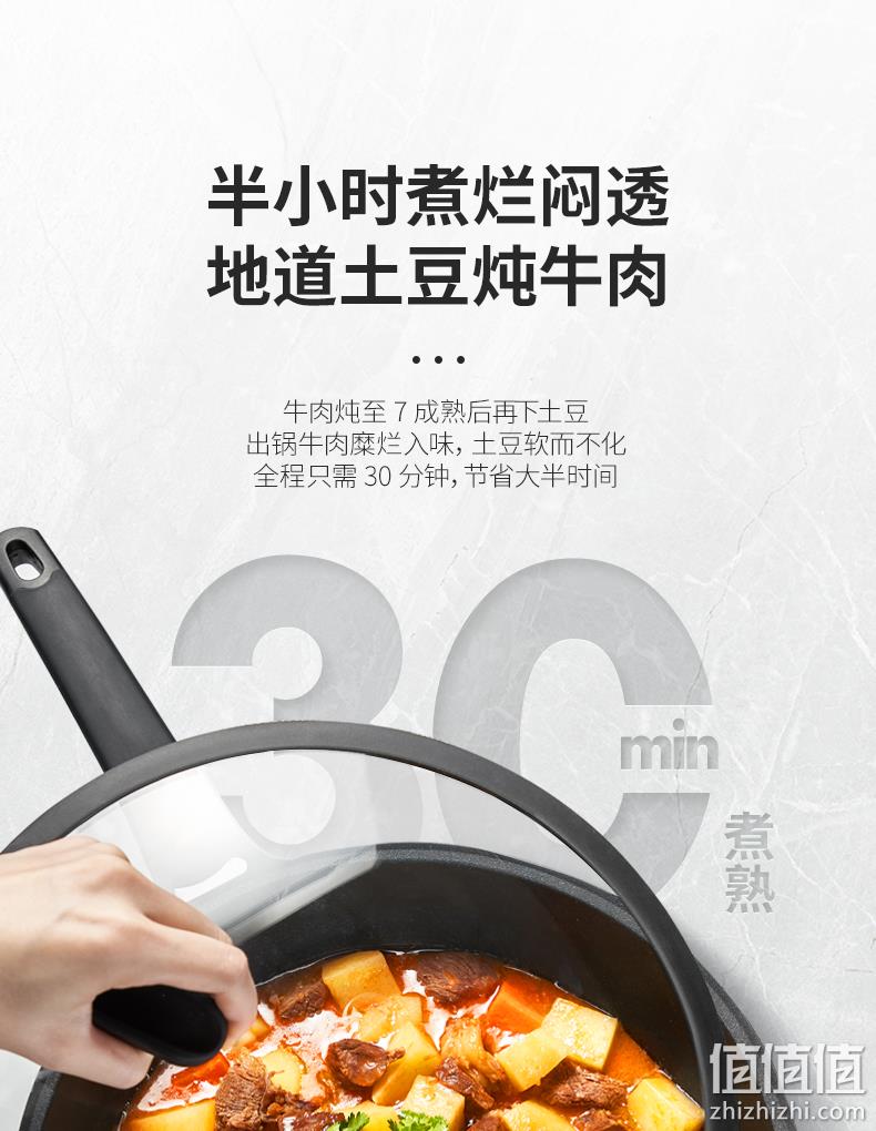 PEEK航天材质、耐磨不粘!32cm 赛普瑞斯 黑金不粘锅 券后239元包邮 值值值-买手聚集的地方